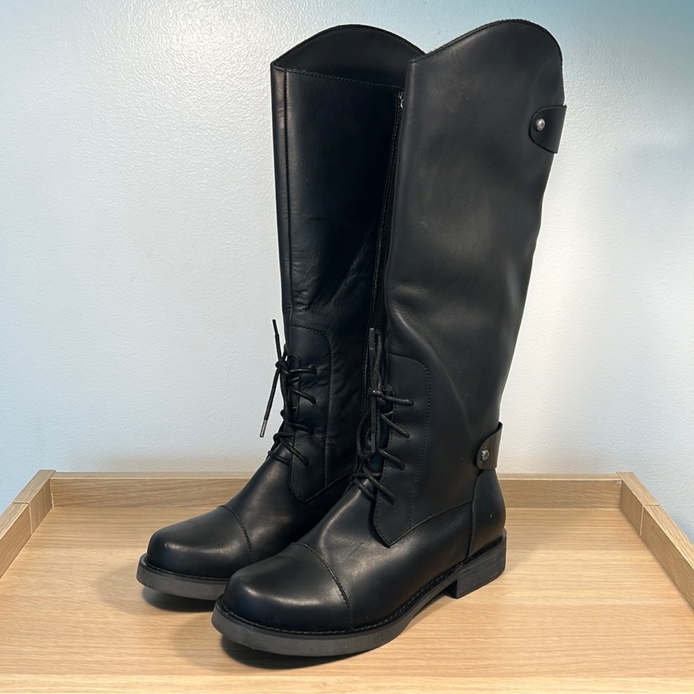 Worn 3 times Dingo Derby black 8.5 M boots vintage vibe imperfections NO box